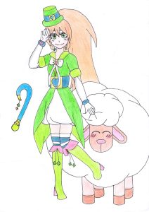 magical girl irlande dessiné par un adolescent pendant les cours de dessin à Orvault et Nantes